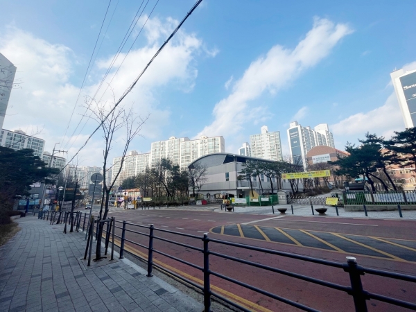 용인시 상현초등학교 삼거리 인근 모습